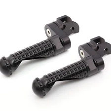 Black MPRO Front Foot Pegs 25mm Riser For Aprilia RS 660 21-23 22