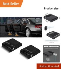2pcs Car Door Projector Lights Wireless Led Welcome Lamp Style F