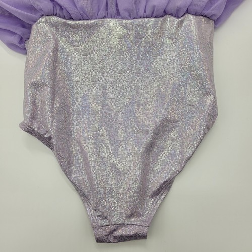Old Navy Toddler Swimsuit Size 5T Sparkly Mermaid Purple Tutu Lined NEW - Picture 12 of 14