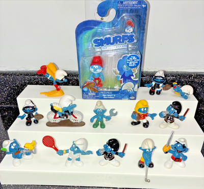 SMURFS THE LOST VILLAGE PAPA SMURF & SMURFWILLOW FIGURE SET MISB