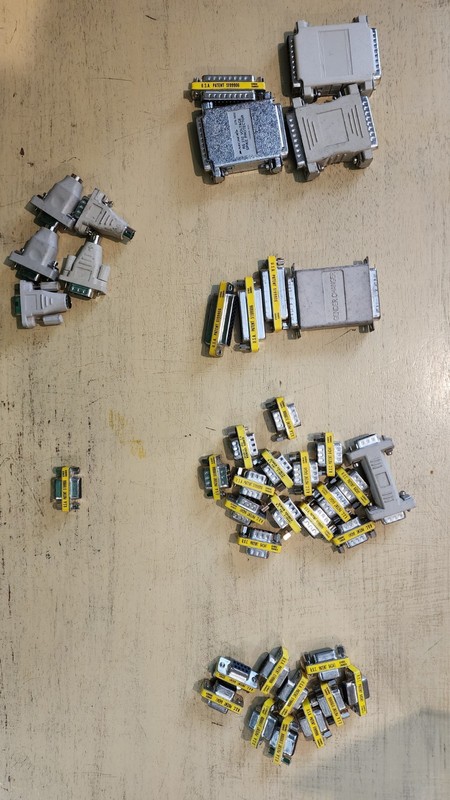 Assorted Gender Changes   DB9   DB15  DB25  PS/2 both Male and Female