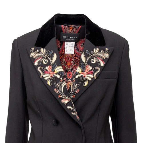 Etro Bestickter Blazer - 10Er Weiblich Schwarz 42 - Bild 4 von 6