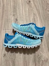 On Women s Blue Mesh Lace-Up Low Top Athletic...