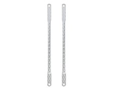 Lowrider 20" Square Twisted Truss Springer Fork Bars Chrome Bicycle Fork Struts.