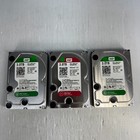 New ListingLot of 3 WD 3TB 3.5" SATA HDD - 2x WD Green & 1x WD Red (100% Health)