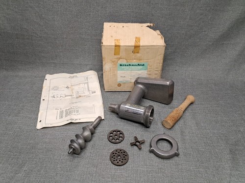 Vintage KitchenAid Hobart Metal FG Food Grinder Attachment Rough Box Read Descri