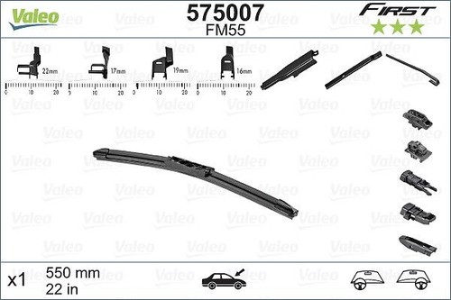 Valeo 575007 Wischblatt passend für NISSAN OPEL PEUGEOT Scheibenreinigung