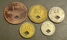 5 Pc Set Stanley Coal Co, Kingwood,  W.VA Preston Co WV Coal Scrip