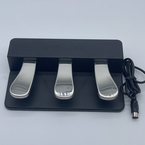 3 Pedal Unit for MIDI Controllers Digital Piano Keyboard Sustain Soft Sostenuto