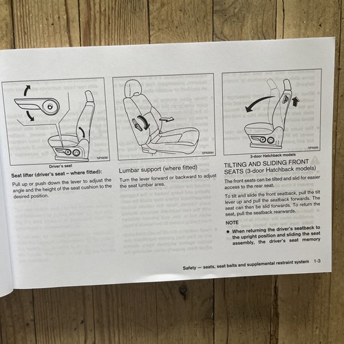 03-10 NISSAN MICRA OWNERS HANDBOOK MANUAL PACK & WALLET 2007 Ref19468 - Picture 10 of 24