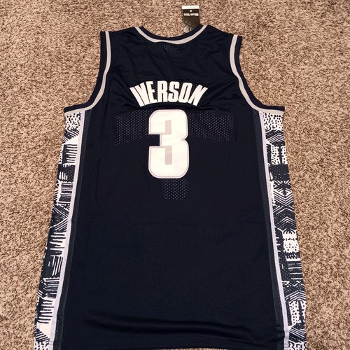 Großes Allen Iverson Georgetown Hoyas NCAA blau Basketball Trikot - Bild 2 von 2