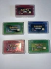 GBA Game Lot - Ruby, Sapphire, Emerald, Fire Red, Leaf Green, Free Shipping