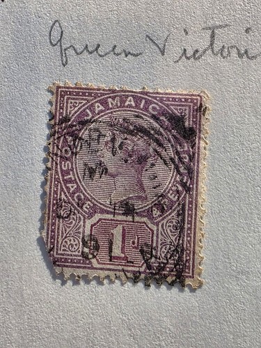 Francobollo 1d Giamaica vintage usato - #F622
