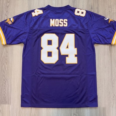 Randy Moss Vikings Throwback Jersey Purple Adult Size 3XL