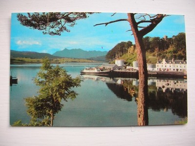 Skye Postkarte - Portree. Fähre - Schiff.