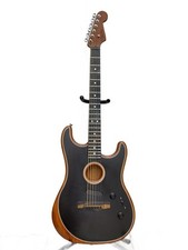Fender American Acoustasonic Stratocaster 2019 Black Rechargeable Battery