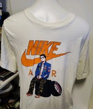 Men  s Nike Sportswear Air Moto Auto Racing Anime Swoosh T-shirt Cream M Nice 