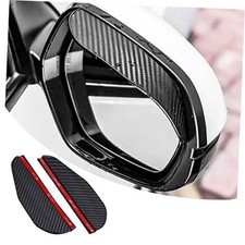 Mirror Rain Visor Eyebrow, Side Mirror Rain Guards, Covers for 2 Pack Black