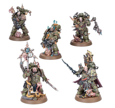 Kill Team: Death Guard | 5x Plague Marines Warhammer 40k - Heroes Series 3 Chaos