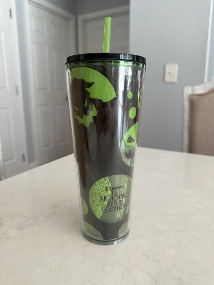 Taza Vaso Disney Starbucks Pesadilla Antes De Navidad Verde 24oz AUTÉNTICA Foto 2 de 4