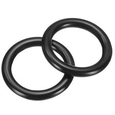 2Pcs M5 x 25mm Metal Rings, 304 Stainless Steel Welded Seamless O-Ring, Black