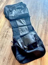 (Black)Bike Rear Seat Carrier Pack Portable Large Capacity Rear Seat