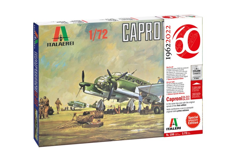 Maquette Caproni Ca. 313 Italeri kit avion plastique sans bavure ajustement précis 1/72