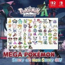 ✨POKE-MON LEGENDS-ZA ✨CHOOSE ANY 6IV SHINY MEGA POKE-MON🚀Legends ZA✨