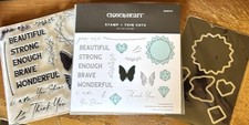 CTMH CC52114 THIN CUTS  CC52114 YOU ARE ENOUGH  Gems, Beautiful, Butterflies