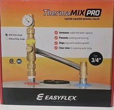 Water heater mixing valve With Temp. Gauge