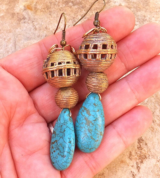 Howlite earrings store
