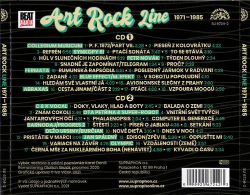 ART ROCK LINE 1971-1985 / CZECHOSLOVAK BANDS SUPRAPHON ARCHIVES 2CD NEW SEALED - Picture 2 of 9