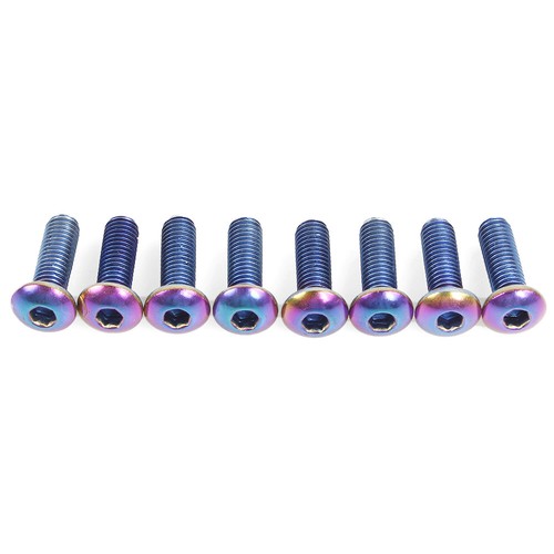 Kit de tornillos para volante de coche de carreras Neo Cromo 8 piezas M5x0,8 pernos cabeza redonda - Imagen 3 de 12