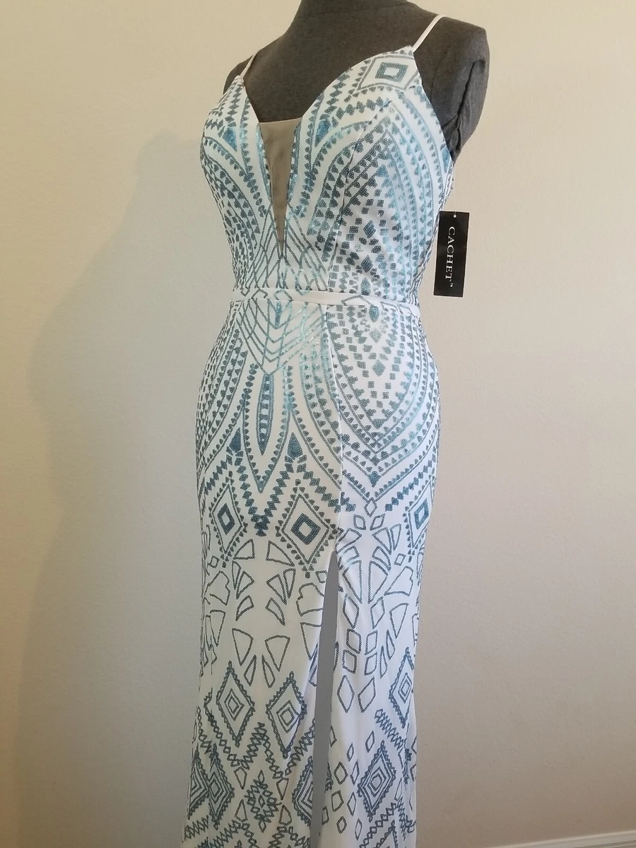 Cachet long top evening dresses