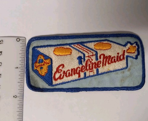 Evangeline Maid Bread vintage Large Rectangle uniform patch Louisiana Lafayette - Picture 7 of 7