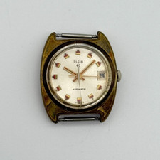 Reloj Automático Suizo Vintage Damas ELGIN Tono Dorado 17Jewel, 22mm (Para Piezas)