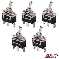 5X Heavy Duty Toggle Switch On-Off-On WATERPROOF SPDT 6A 250V AC Car Boat 12V
