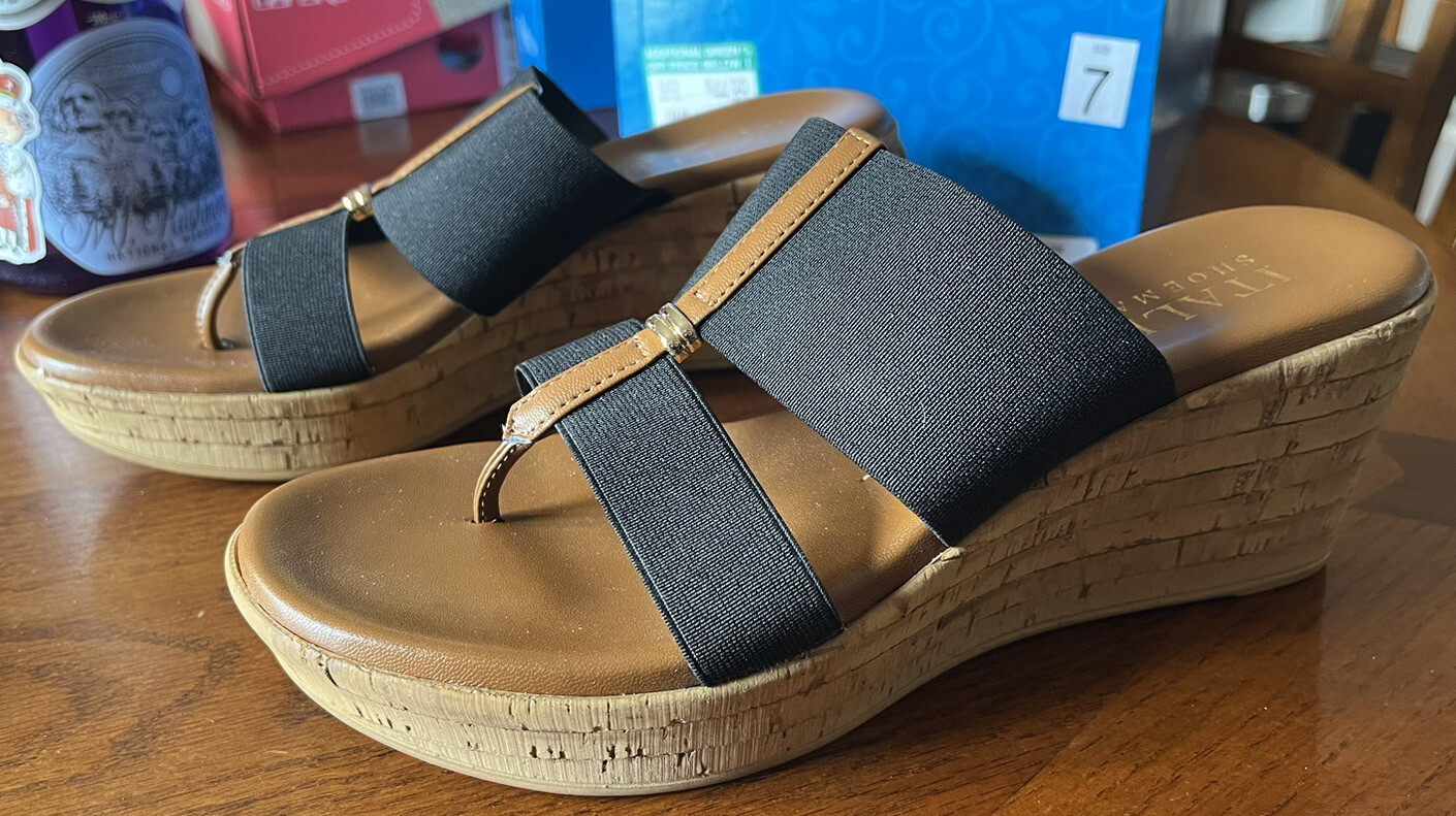 Italian Shoemakers Women’s Wedge Sandals Size 7 Nam… Gem