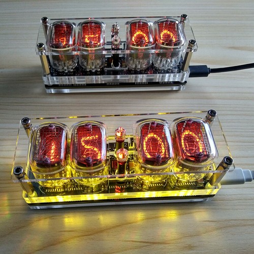 Clock with nixie tubes in-12a in-12b LED backlight Tubes included - Picture 8 of 12