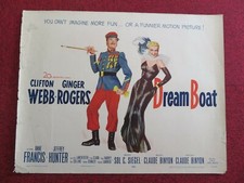 DREAM BOAT US HALF SHEET (22"x 28") POSTER CLIFTON WEBB GINGER ROGERS 1952