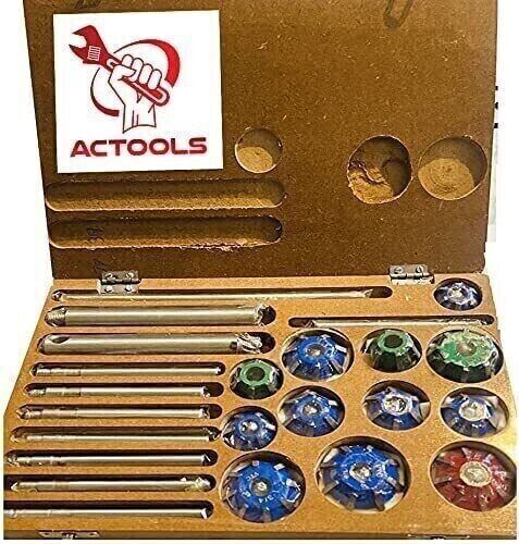 Large Carbide Mounted Valve Seat Cutter Set 30 45 70 (20 Degrees) ACTOOLS - Picture 8 of 14