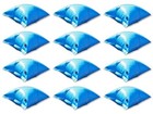 Poolkissen Luftkissen PREMIUM PVC Winterabdeckplane blau aufblasbar 12 x