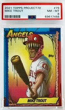 2021 Topps Project 70 Mike Trout By Alex Pardee #79 PSA 8 Limited Low PSA Pop