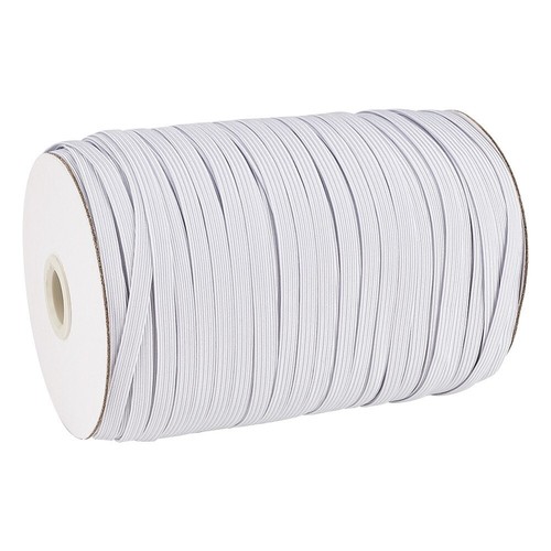 5m White Flat Braided 4mm Elastic Crafts Masks Sewing FREE POST AUSSIE SELLER - Picture 3 of 3