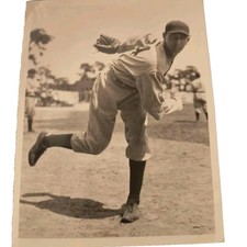 1934 LYNWOOD ROWE MLB BASEBALL TYPE 1 PHOTO DETROIT TIGERS WORLD SERIES LEGEND 
