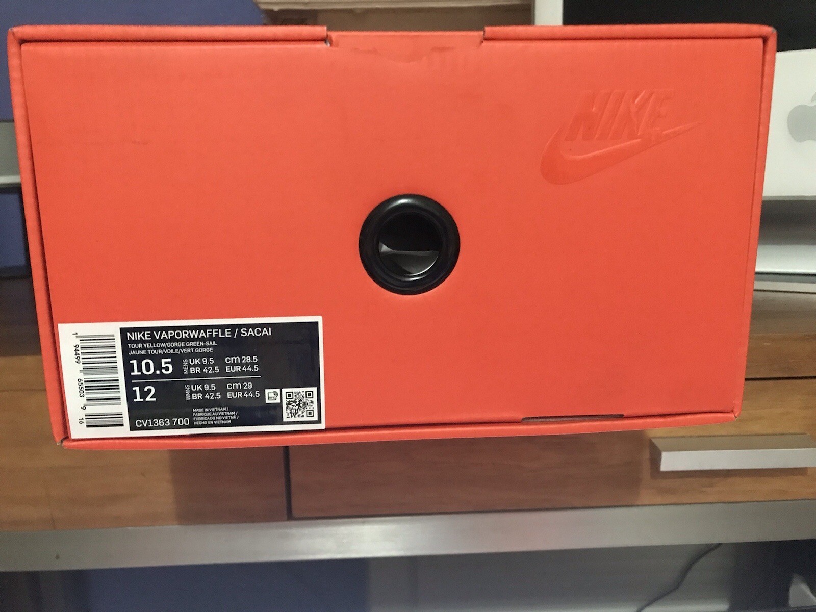 SACAI X NIKE Nike X Sacai Vaporwaffle Tour giallo gola verde UK9 5