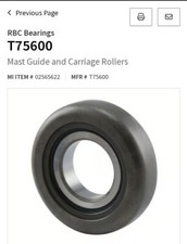 T75600 RBC Needle Bearings image