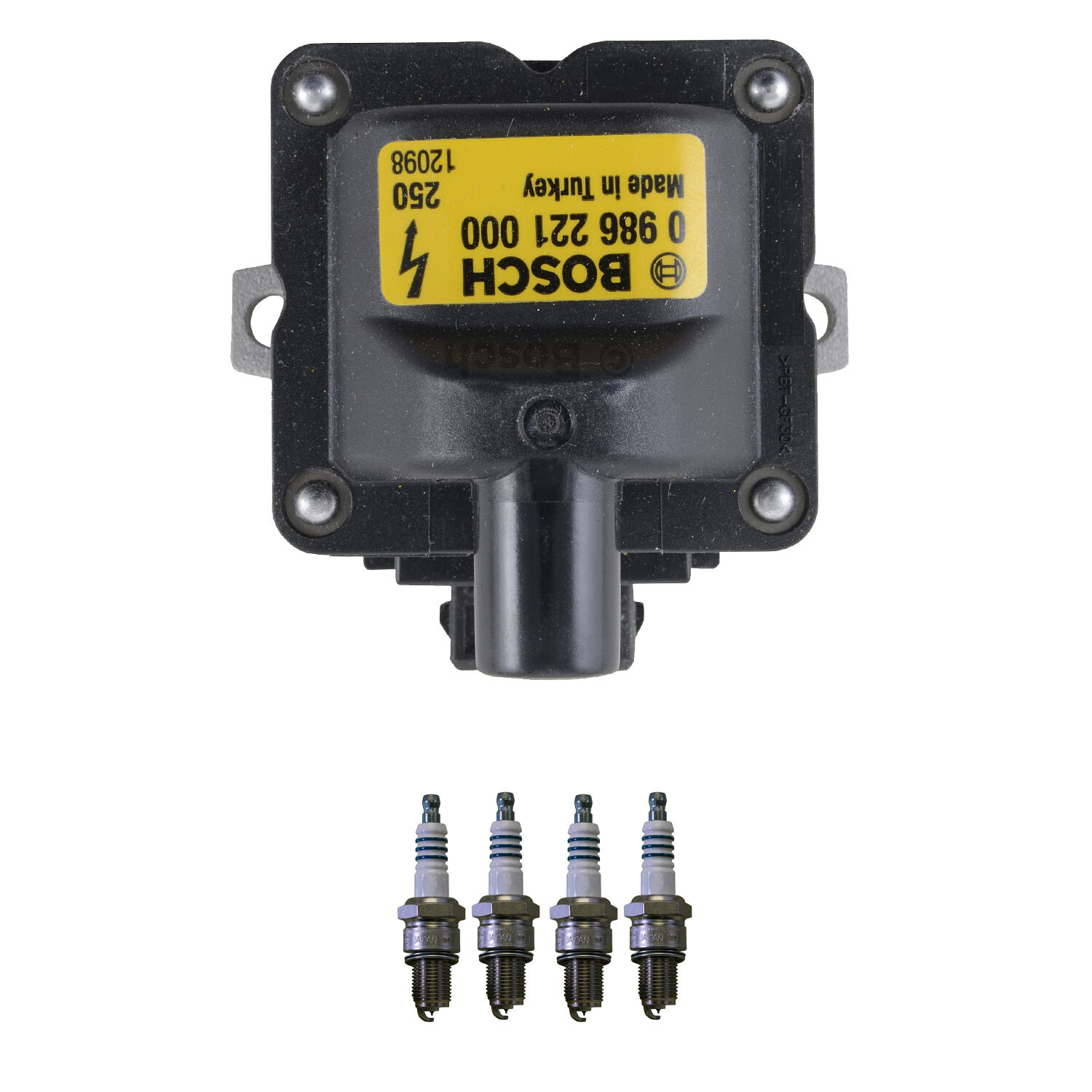 Bosch 1 Ignition Coil Denso 4 Iridium Power Spark Plug Kit For 124 Golf Jetta L4