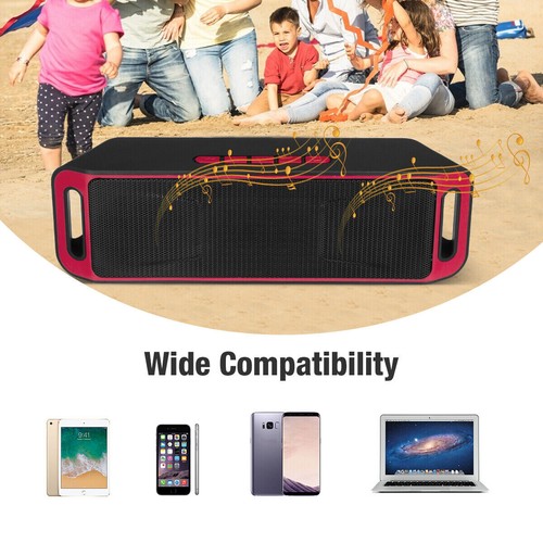 Portable Stereo USB/TF Bluetooth Speaker Wireless Bass Outdoor Indoor Speakers - Picture 8 of 51