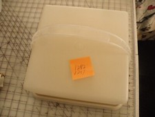 Vintage TUPPERWARE 10x10 Harvest GOLD Sheet Cake Carrier w/Handle 1241-2 1242-3